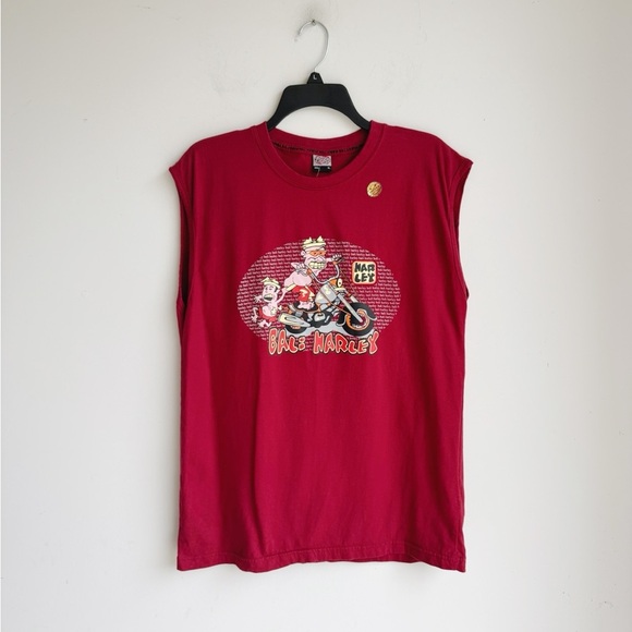 NWOT VINTAGE Y2K KRISNA BALI Harley Muscle Tank Men's XL - Picture 2 of 4